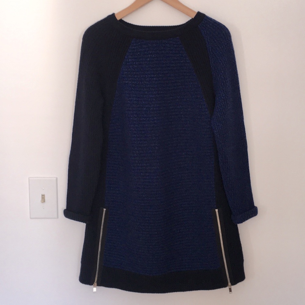 Maje Dress/ Tunic Sweater Blue Size 1 / US Sz Sml